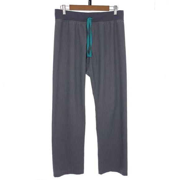 Figs Livingston Basic Scrub Pants Gray Straight Leg Womens Size Small - Picture 1 of 8
